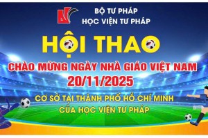 Học viện Tư pháp: Khai mạc Giải bóng đá năm 2025 – Sân chơi gắn kết, lan tỏa tinh thần chào mừng Ngày Nhà giáo Việt Nam